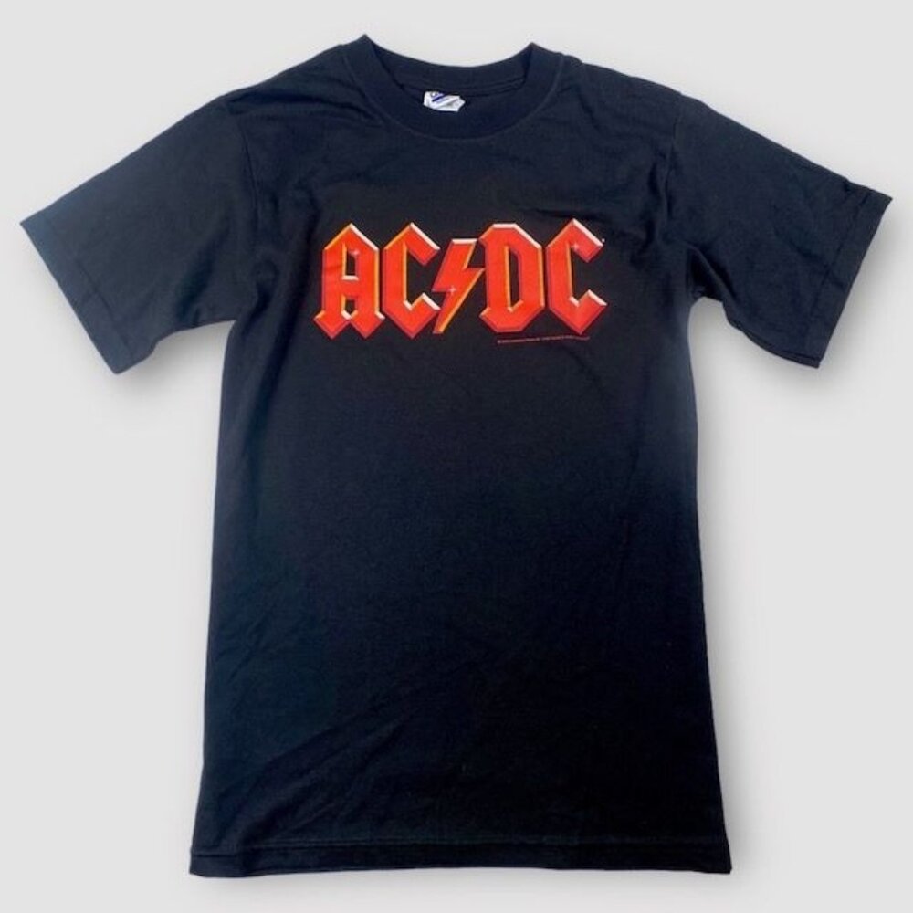 NWOT AC/DC Band Logo Tee Shirt Black, Size Large